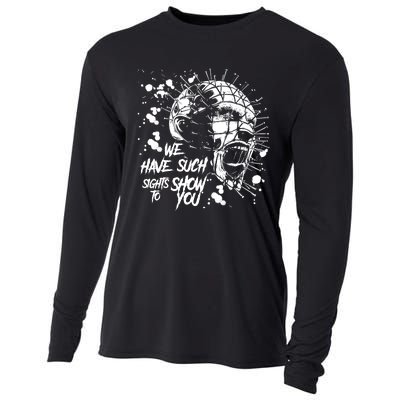 We Have Such Sights To Show You Retro Horror Movie 1987 Halloween Cooling Performance Long Sleeve Crew