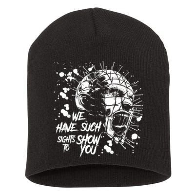 We Have Such Sights To Show You Retro Horror Movie 1987 Halloween Short Acrylic Beanie