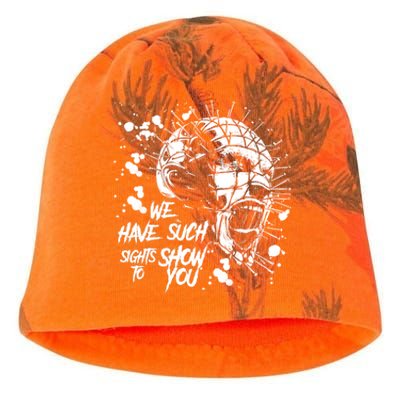 We Have Such Sights To Show You Retro Horror Movie 1987 Halloween Kati - Camo Knit Beanie