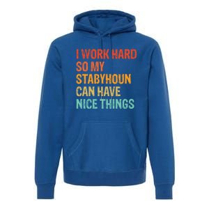 Work Hard So My Stabyhoun Can Have Nice Things Gift Premium Hoodie