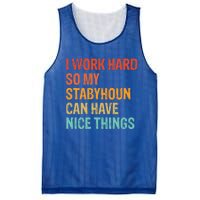 Work Hard So My Stabyhoun Can Have Nice Things Gift Mesh Reversible Basketball Jersey Tank