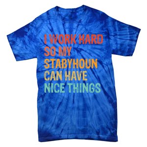 Work Hard So My Stabyhoun Can Have Nice Things Gift Tie-Dye T-Shirt