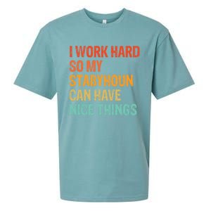 Work Hard So My Stabyhoun Can Have Nice Things Gift Sueded Cloud Jersey T-Shirt