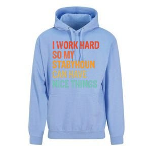 Work Hard So My Stabyhoun Can Have Nice Things Gift Unisex Surf Hoodie