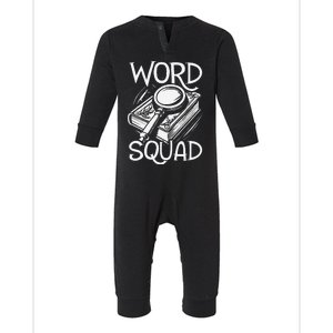 Word History Squad Linguistics Language Origins Etymologist Infant Fleece One Piece