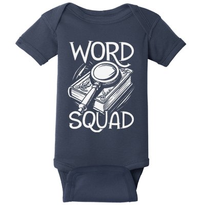 Word History Squad Linguistics Language Origins Etymologist Baby Bodysuit