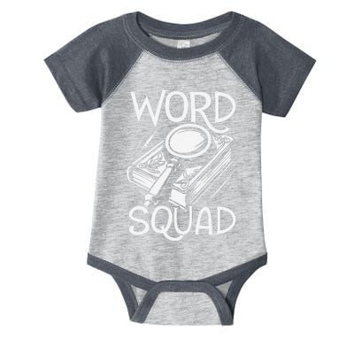 Word History Squad Linguistics Language Origins Etymologist Infant Baby Jersey Bodysuit