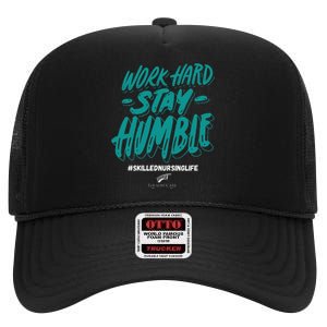 Work Hard Stay Humble Folsom Care Center High Crown Mesh Back Trucker Hat