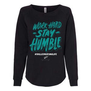 Work Hard Stay Humble Folsom Care Center Womens California Wash Sweatshirt