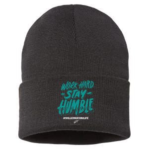 Work Hard Stay Humble Folsom Care Center Sustainable Knit Beanie