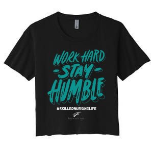 Work Hard Stay Humble Folsom Care Center Women's Crop Top Tee