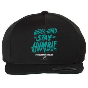 Work Hard Stay Humble Folsom Care Center Wool Snapback Cap