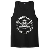 Work Harder Skull Engineer Meme No One Cares Work Harder Motivational Quote PosiCharge Competitor Tank