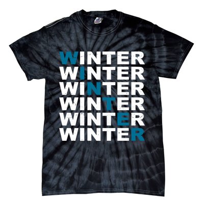 Winter Holiday Season Retro Tie-Dye T-Shirt