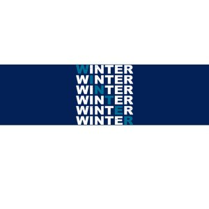 Winter Holiday Season Retro Bumper Sticker