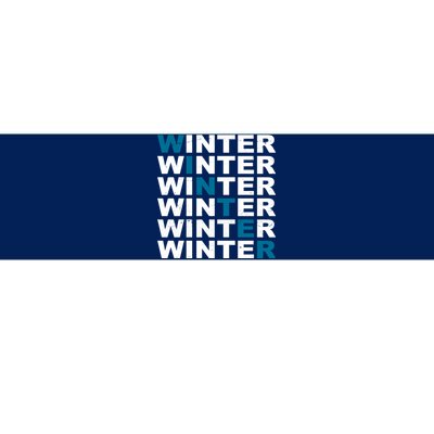 Winter Holiday Season Retro Bumper Sticker