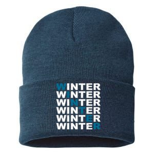 Winter Holiday Season Retro Sustainable Knit Beanie