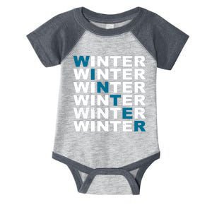 Winter Holiday Season Retro Infant Baby Jersey Bodysuit