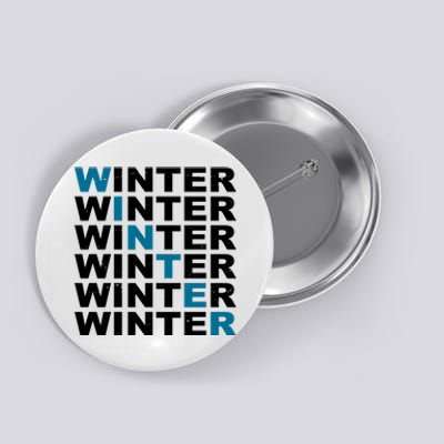 Winter Holiday Season Retro Button