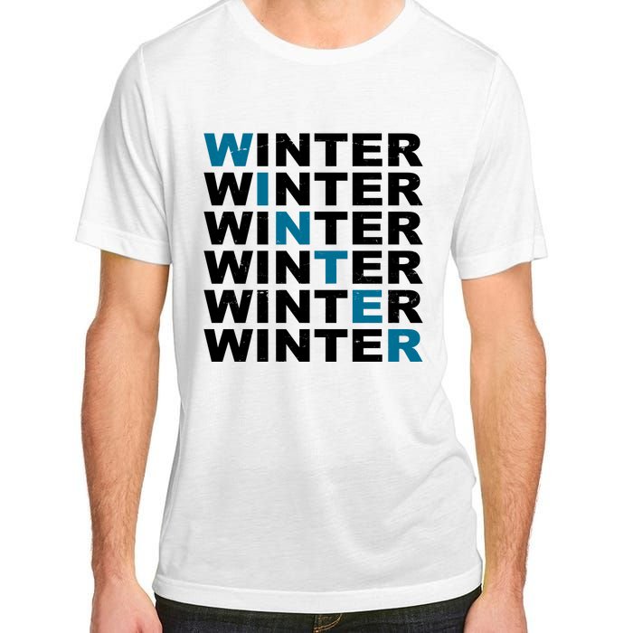 Winter Holiday Season Retro Adult ChromaSoft Performance T-Shirt