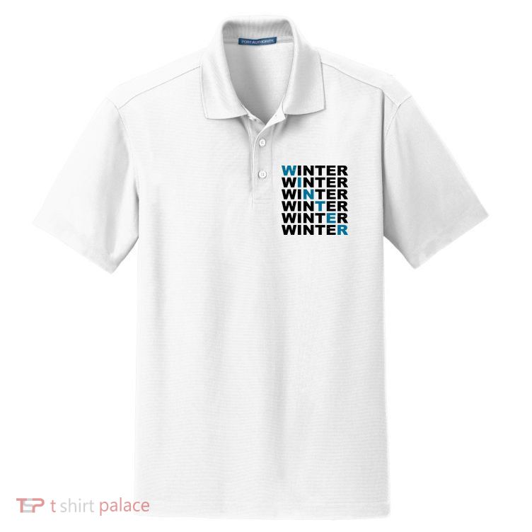 Winter Holiday Season Retro Dry Zone Grid Polo