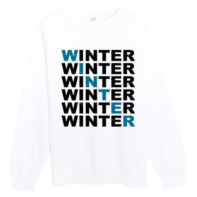 Winter Holiday Season Retro Premium Crewneck Sweatshirt