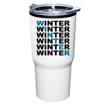 Winter Holiday Season Retro Tumbler