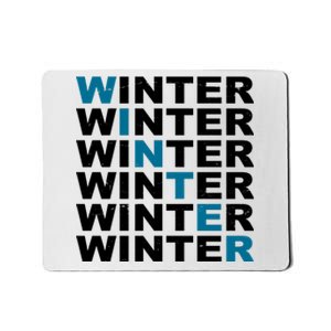 Winter Holiday Season Retro Mousepad