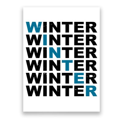 Winter Holiday Season Retro Poster