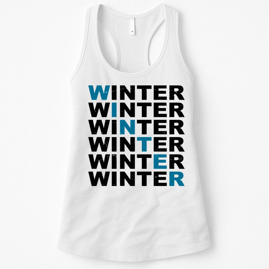 Winter Holiday Season Retro Womens Tank Top