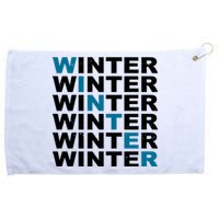 Winter Holiday Season Retro Grommeted Golf Towel