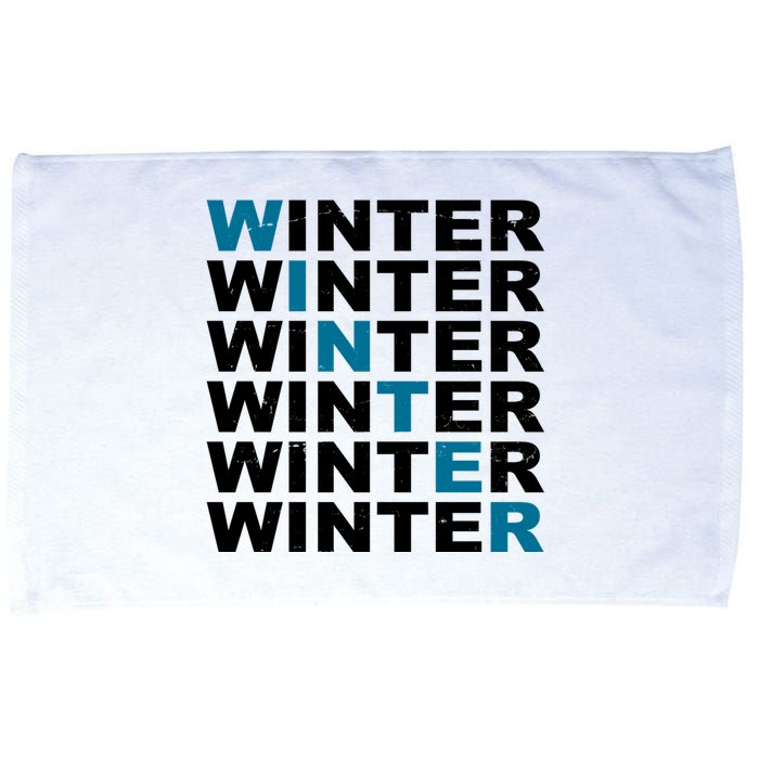 Winter Holiday Season Retro Microfiber Hand Towel