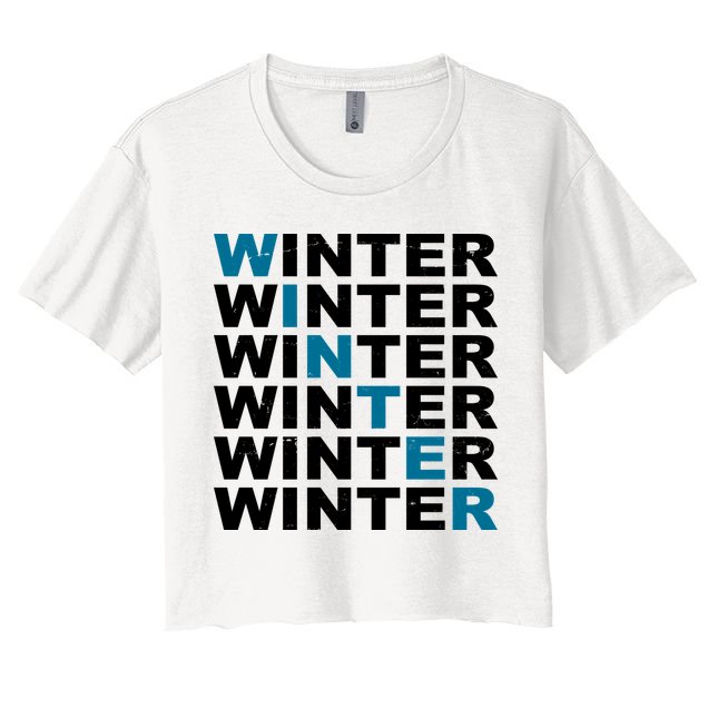 Winter Holiday Season Retro Crop Top