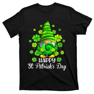 Wo Happy St Patrick's Day Gnome Tie Dye Shamrock Irish Lucky T-Shirt