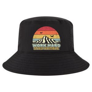 Work Hard Stay Humble Gift Retro Style Mindfulness Gift Cool Comfort Performance Bucket Hat