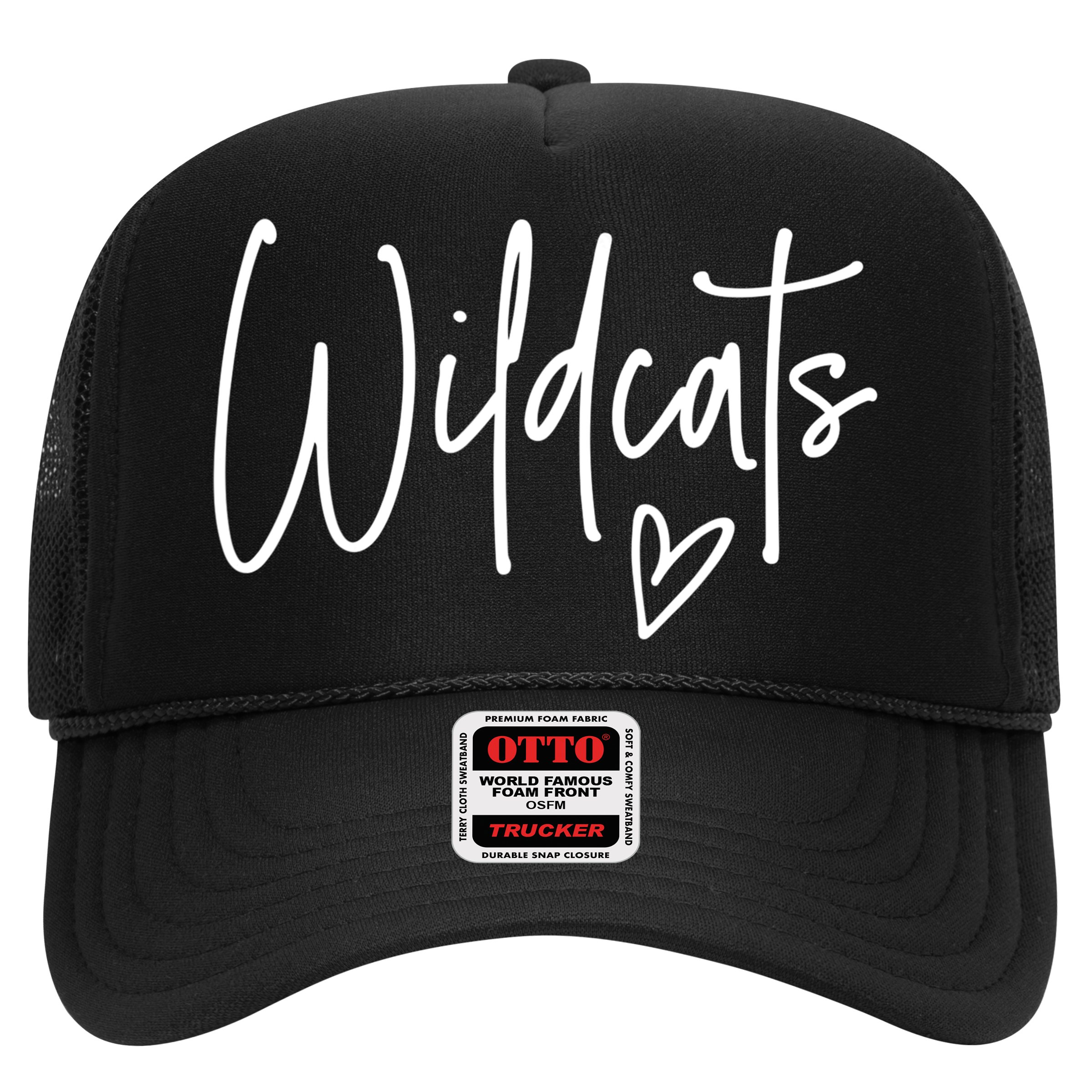 Wildcats Heart School Sports Fan Team Spirit Hat
