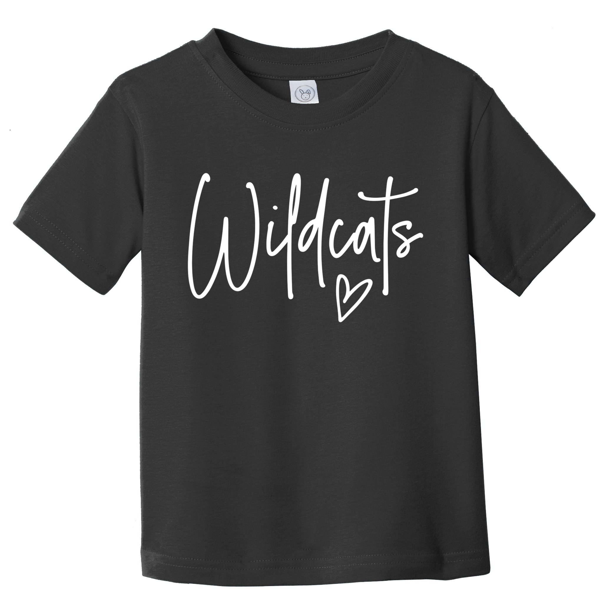 Wildcats Heart School Sports Fan Team Spirit Toddler T-Shirt