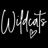 Wildcats Heart School Sports Fan Team Spirit Zip Tote Bag
