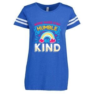 Work Hard Stay Humble Be Kind Gift Enza Ladies Jersey Football T-Shirt