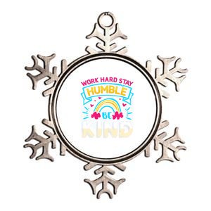 Work Hard Stay Humble Be Kind Gift Metallic Star Ornament