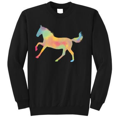 Watercolor Horse Silhouette Sweatshirt