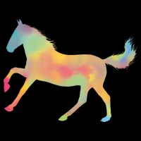 Watercolor Horse Silhouette Toddler T-Shirt