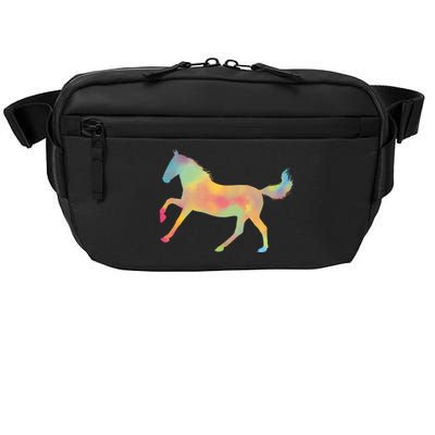 Watercolor Horse Silhouette Crossbody Pack