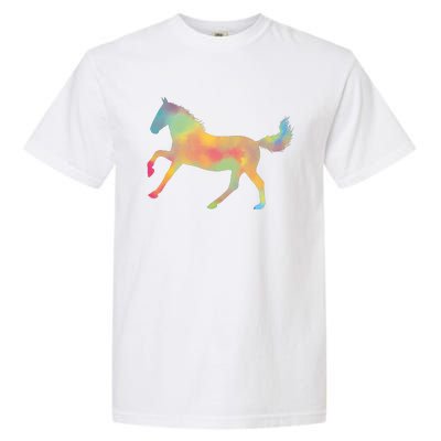 Watercolor Horse Silhouette Garment-Dyed Heavyweight T-Shirt