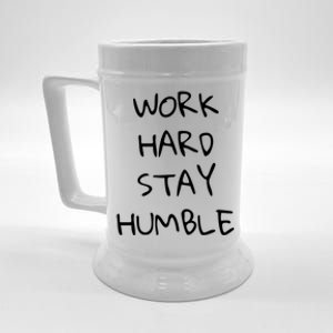 Work Hard Stay Humble For Entrepreneur Businessperson Funny Gift Beer Stein