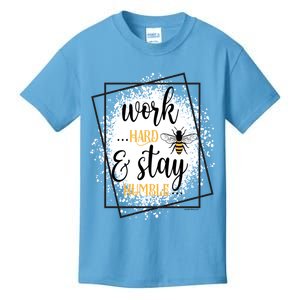 Work Hard Stay Humble Honey Bee Birthday Christmas Gift Kids T-Shirt