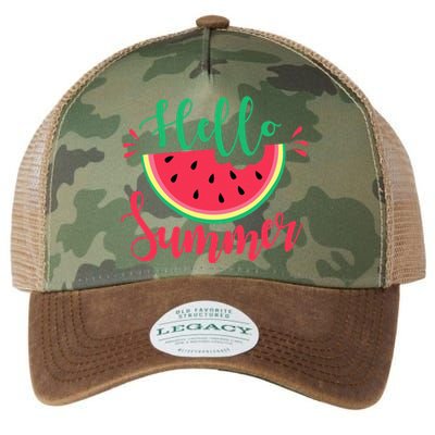 Watermelon Hello Summer Legacy Tie Dye Trucker Hat