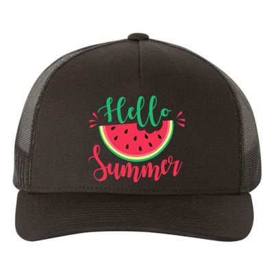 Watermelon Hello Summer Yupoong Adult 5-Panel Trucker Hat