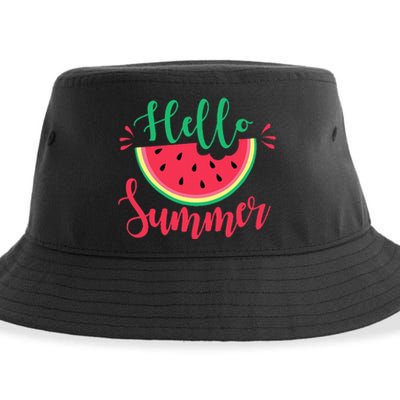 Watermelon Hello Summer Sustainable Bucket Hat