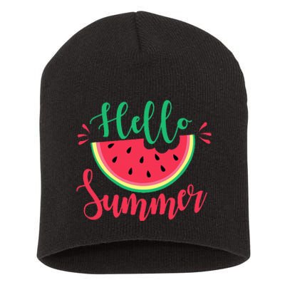 Watermelon Hello Summer Short Acrylic Beanie